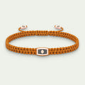 Rose Gold Hamsa Bracelet, Orange