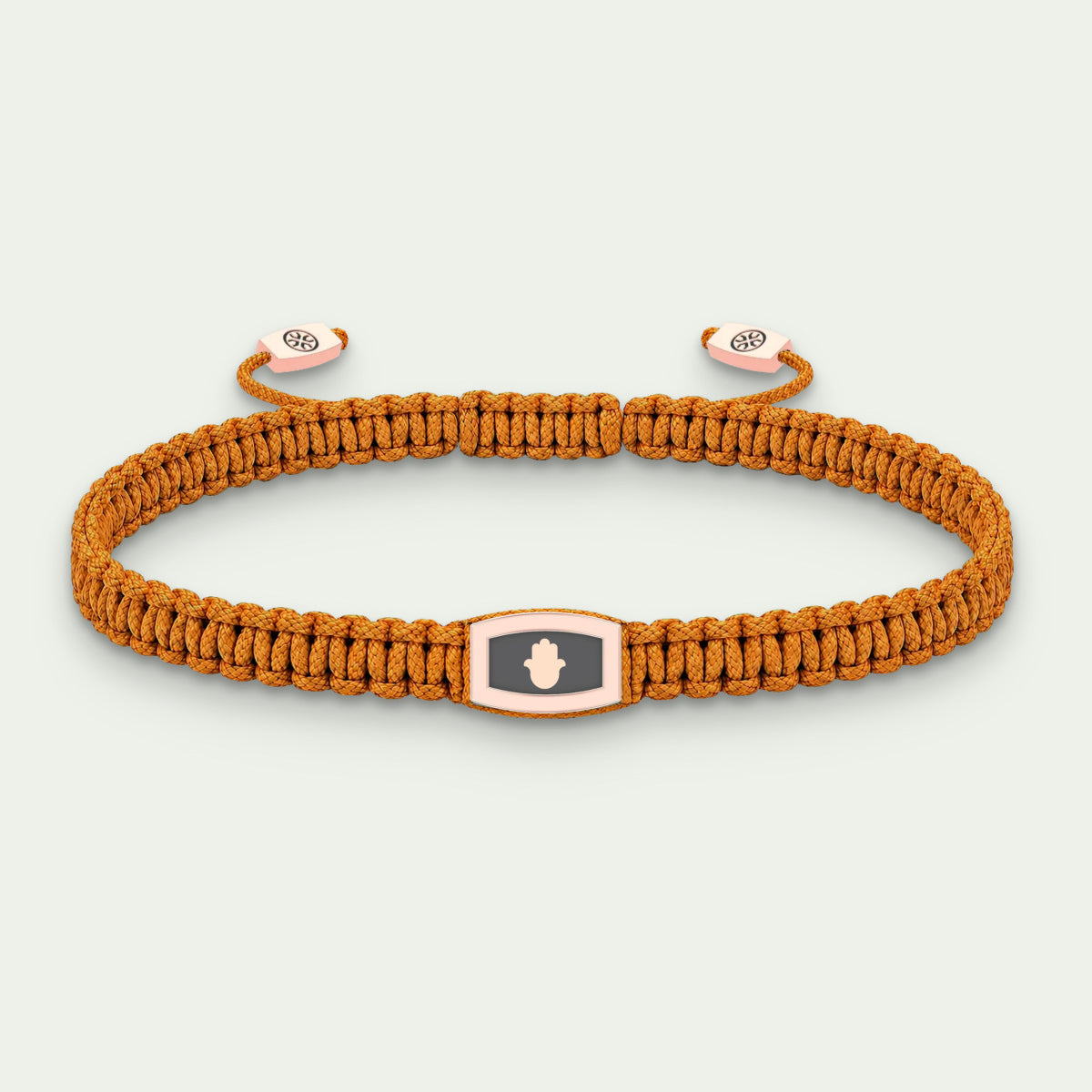 Rose Gold Hamsa Bracelet, Orange
